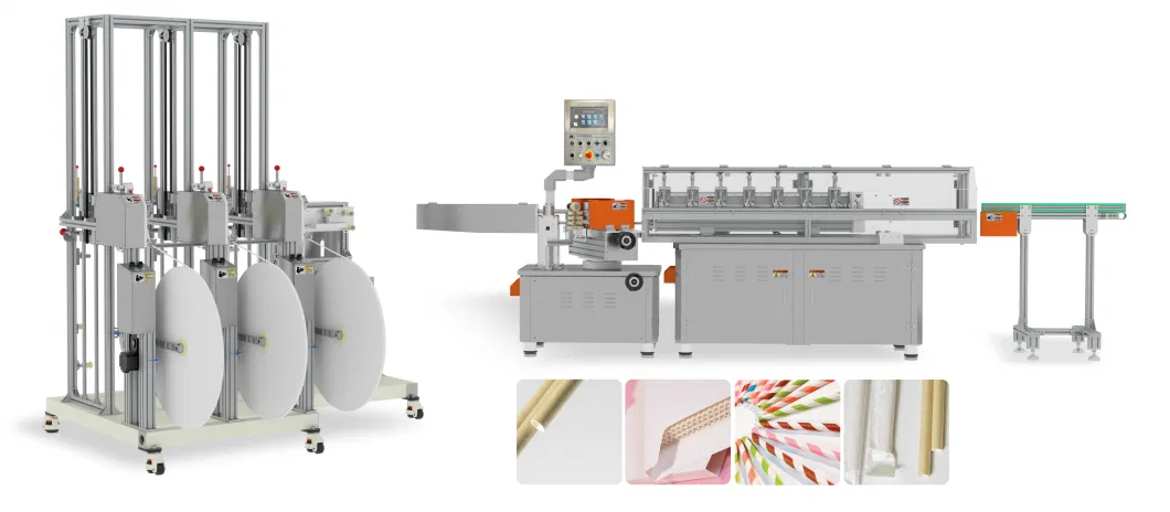 Jinshen Full Automatic Auto Splicer Paper Straw Making Machine